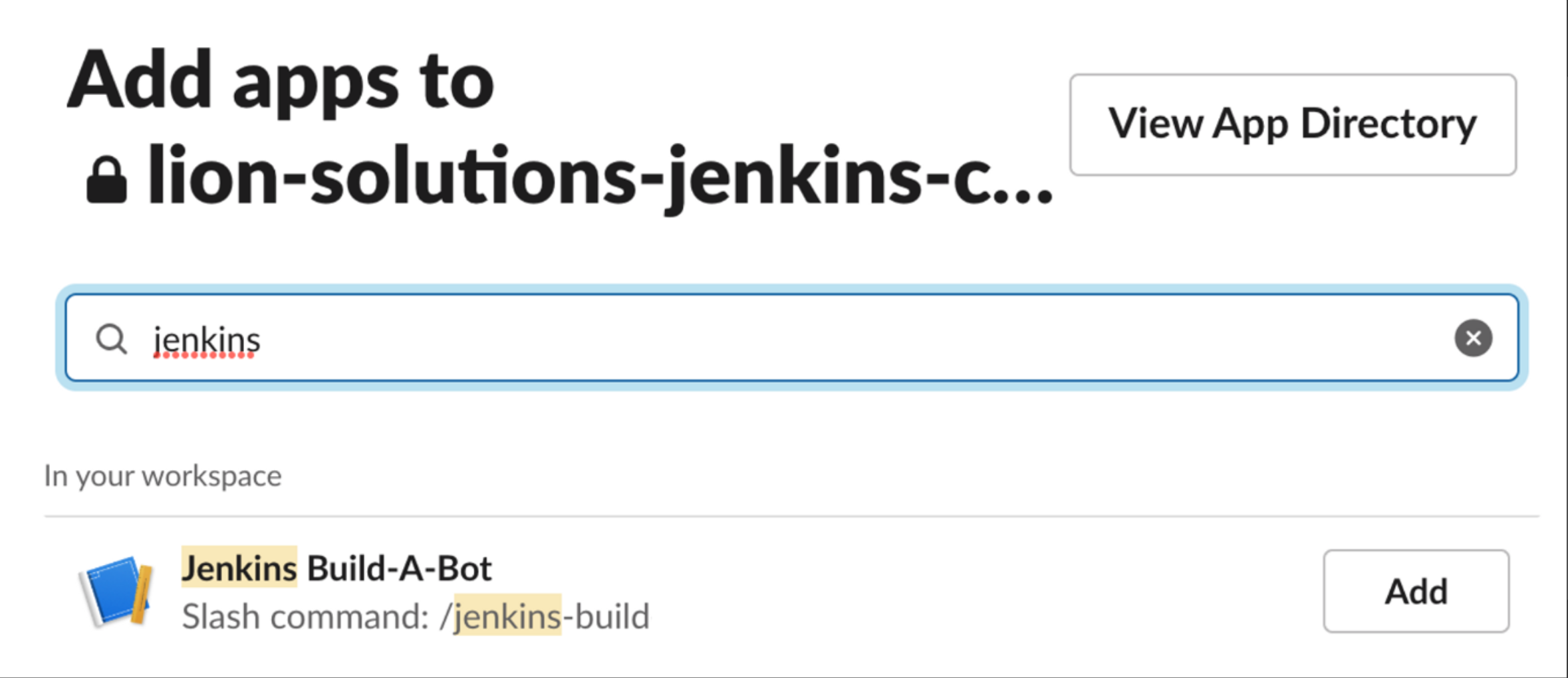 Search Jenkins